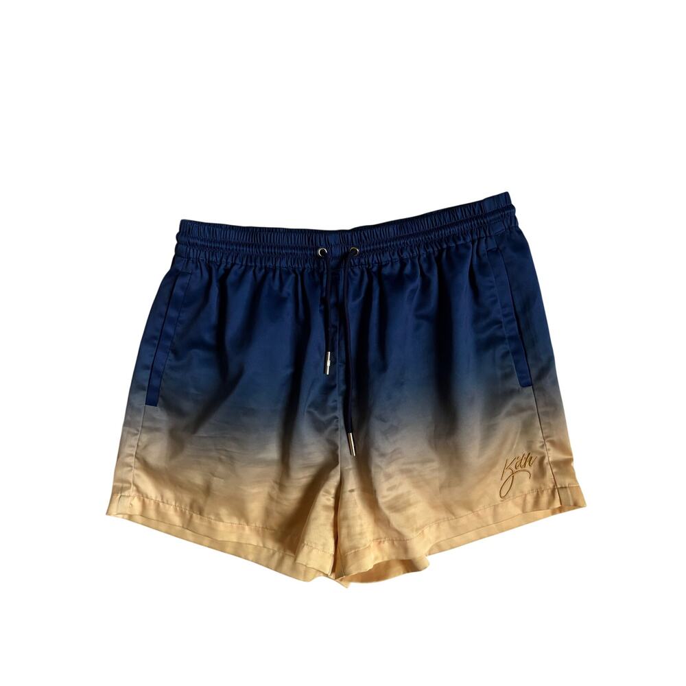 Kith Active Gradient Shorts (Blue / Yellow) - Small